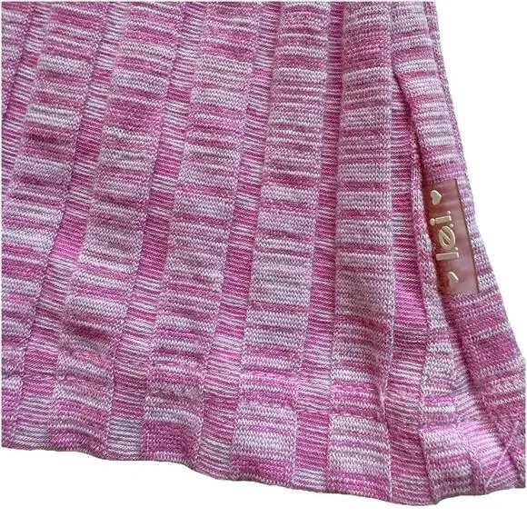 Vtg Y2K LEI Collared Shirt Pink Ribbed Coquette M Bella Swan Preppy Indie Sleaze - Picture 3 of 10